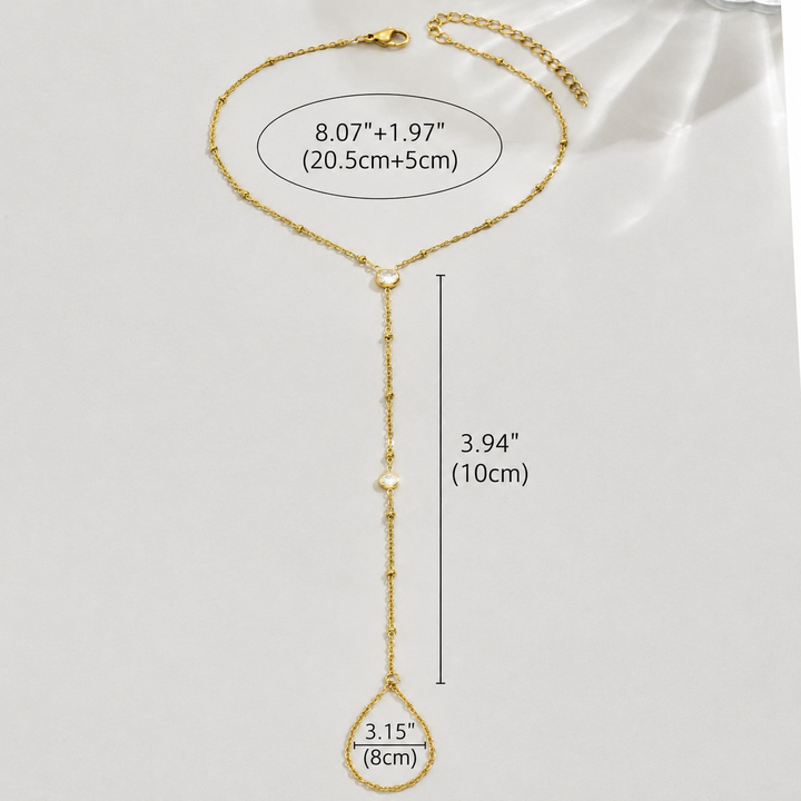 Crystal Barefoot Anklet
