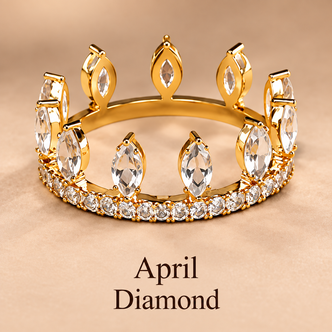 Convertible Birthstone Crown Ring