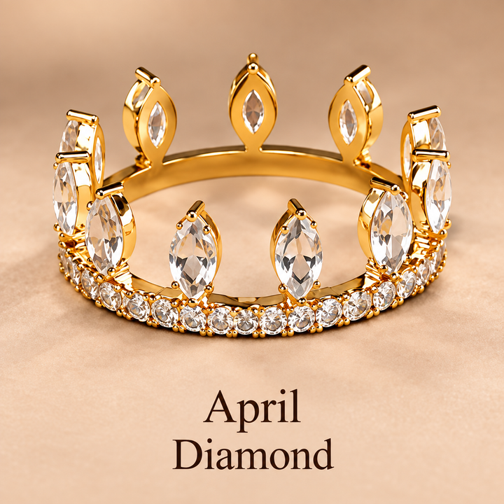 Convertible Birthstone Crown Ring
