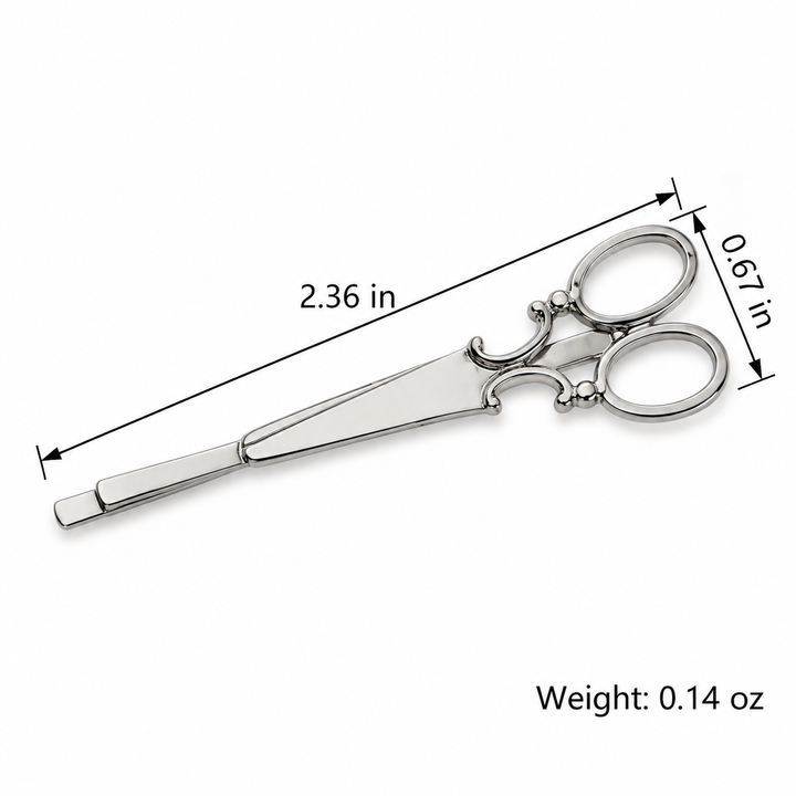 Scissor-Shaped Hair Clip