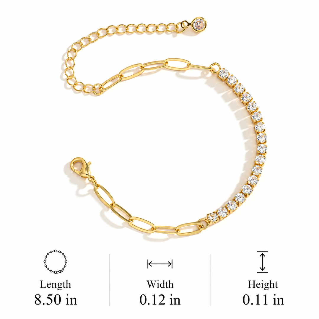 Golden Layered Charm Bracelet