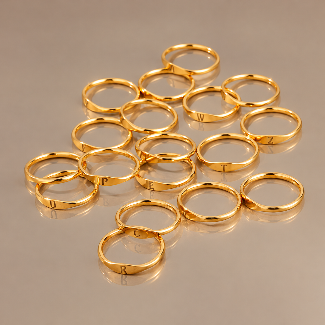 Signature Initial Ring Collection