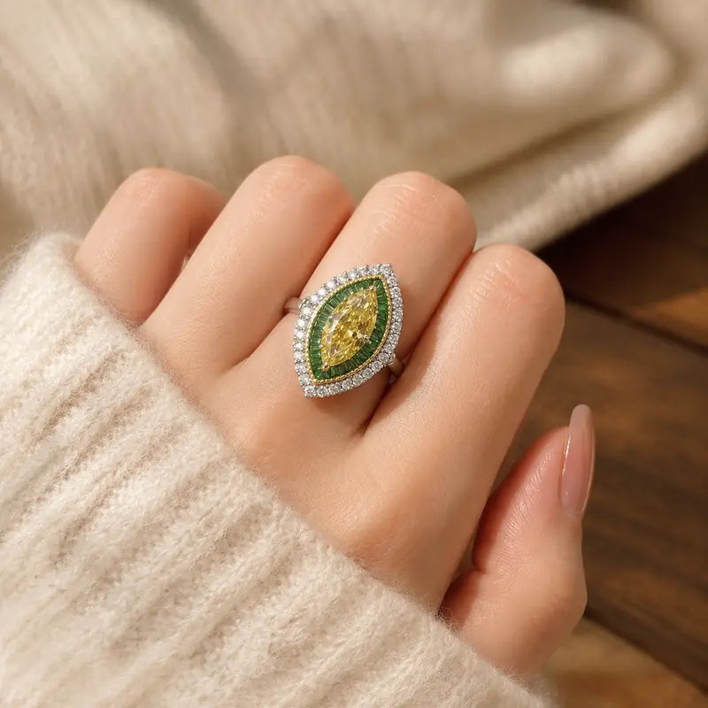 Regal Halo Open Ring