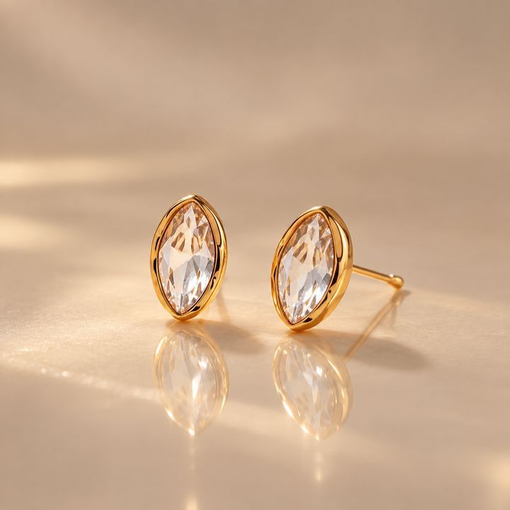 Marquise Crystal Stud Earrings