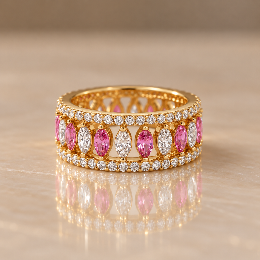 Convertible Birthstone Crown Ring