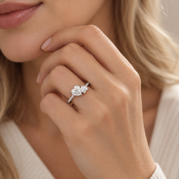 Toi et Moi Zircon Ring