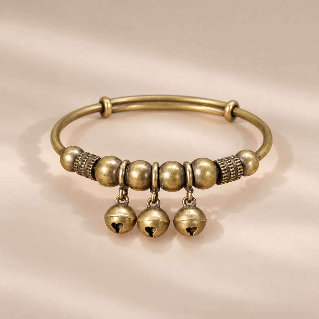 Vintage Bell Charm Bangle