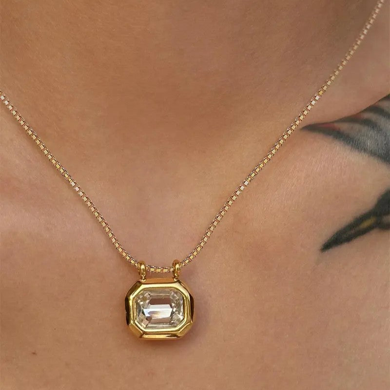 Classic Gemstone Pendant Necklace
