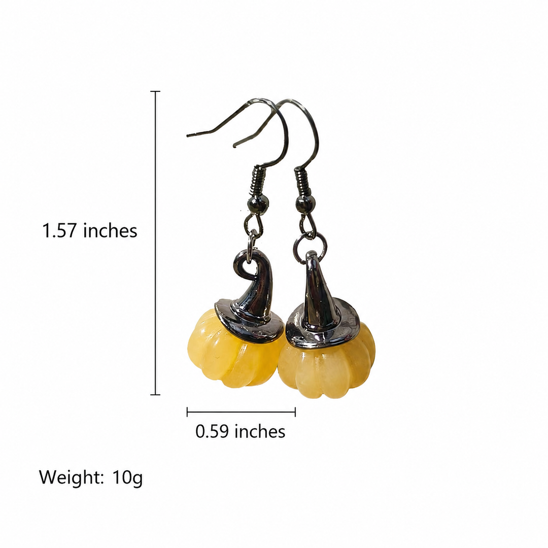 Halloween Pumpkin Drop Earrings