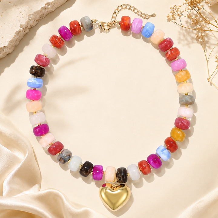 Colorful Natural Stone Necklace