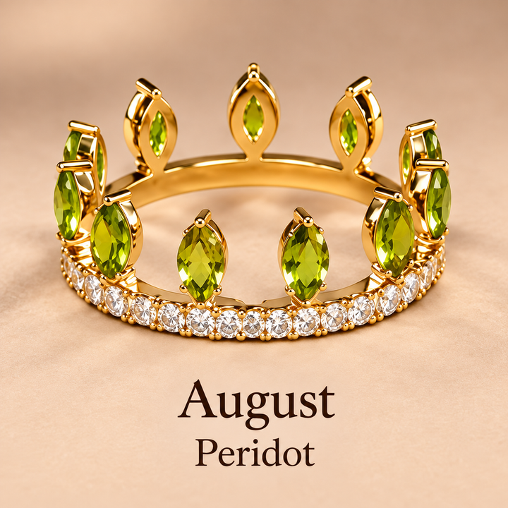 Convertible Birthstone Crown Ring