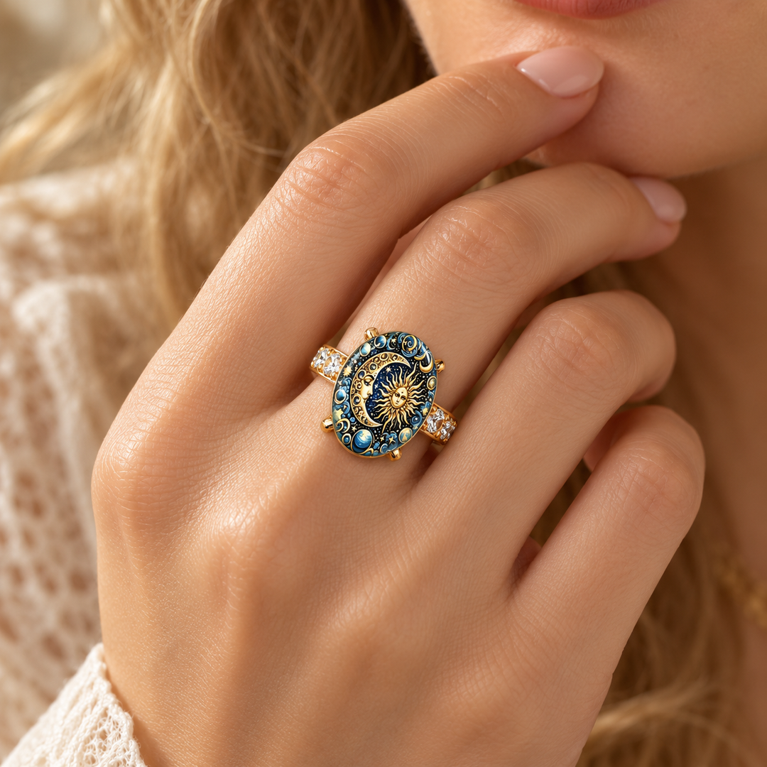Celestial Sun &amp; Moon Ring