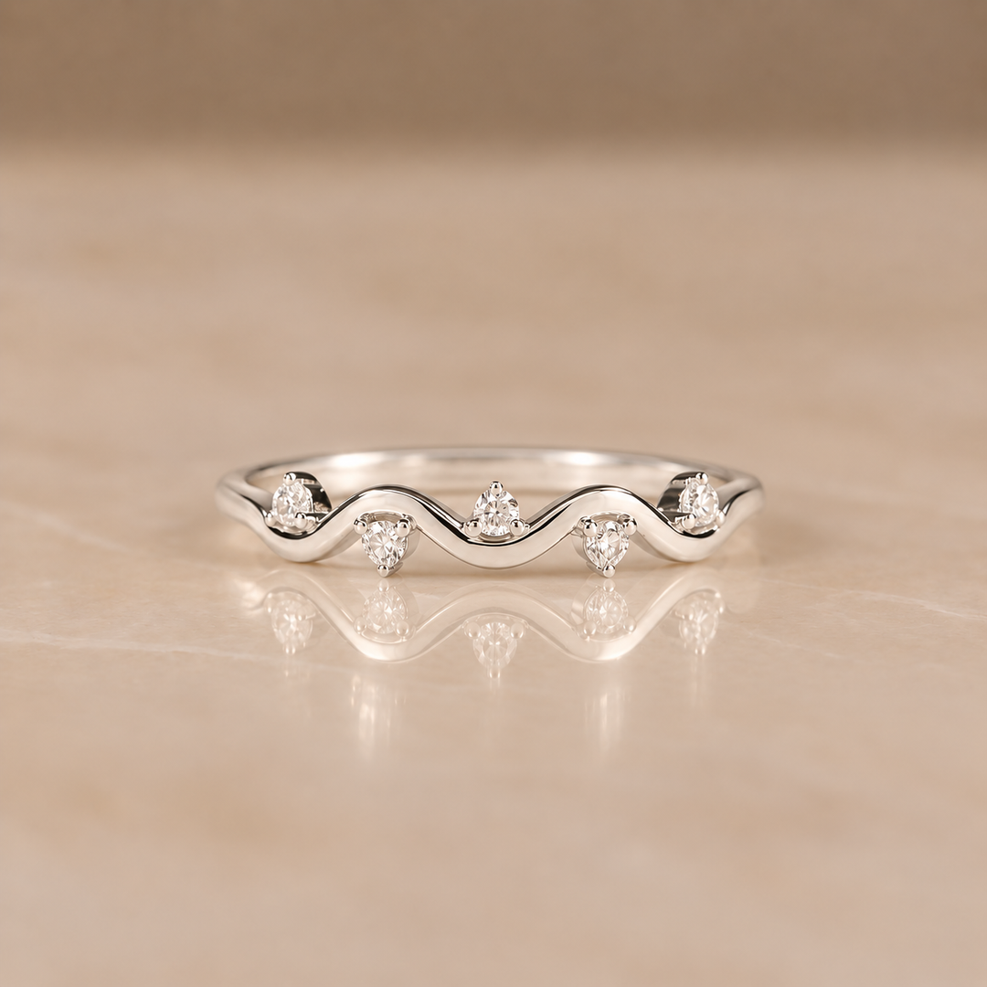 Healing Wave Zircon Ring