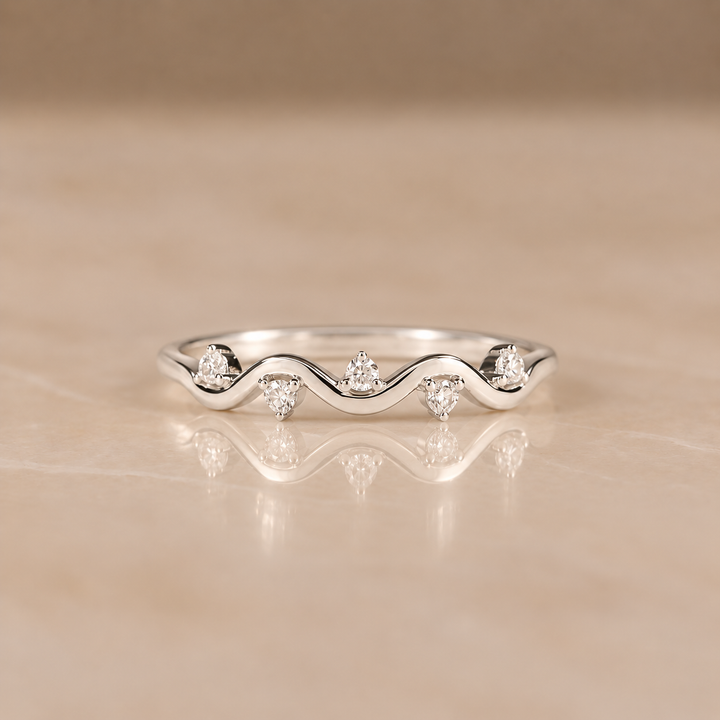 Healing Wave Zircon Ring