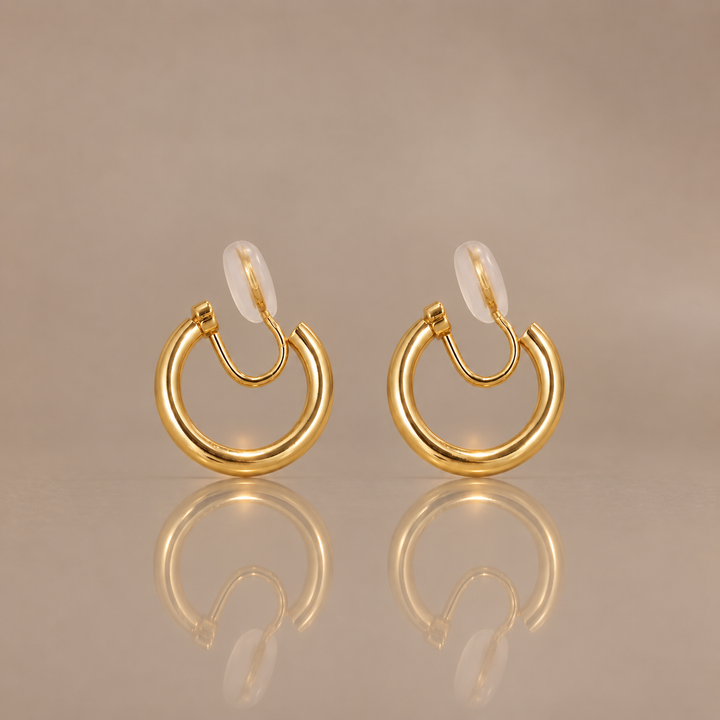 Minimalist Clip-On Hoop Earrings