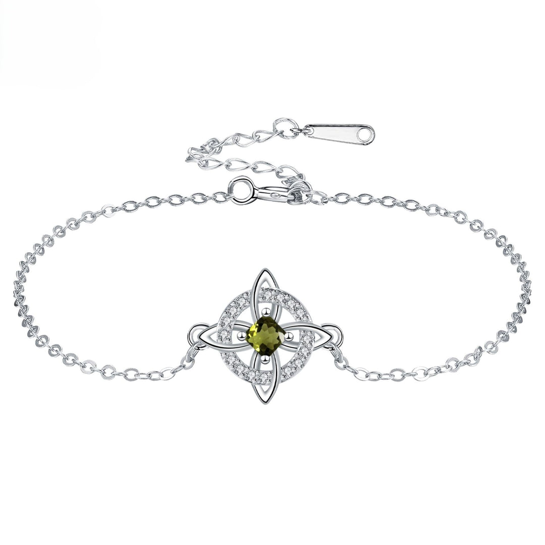 Celtic Knot Birthstone Bracelet