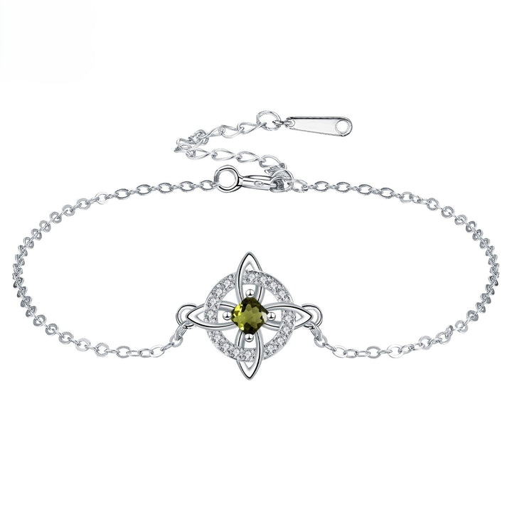 Celtic Knot Birthstone Bracelet
