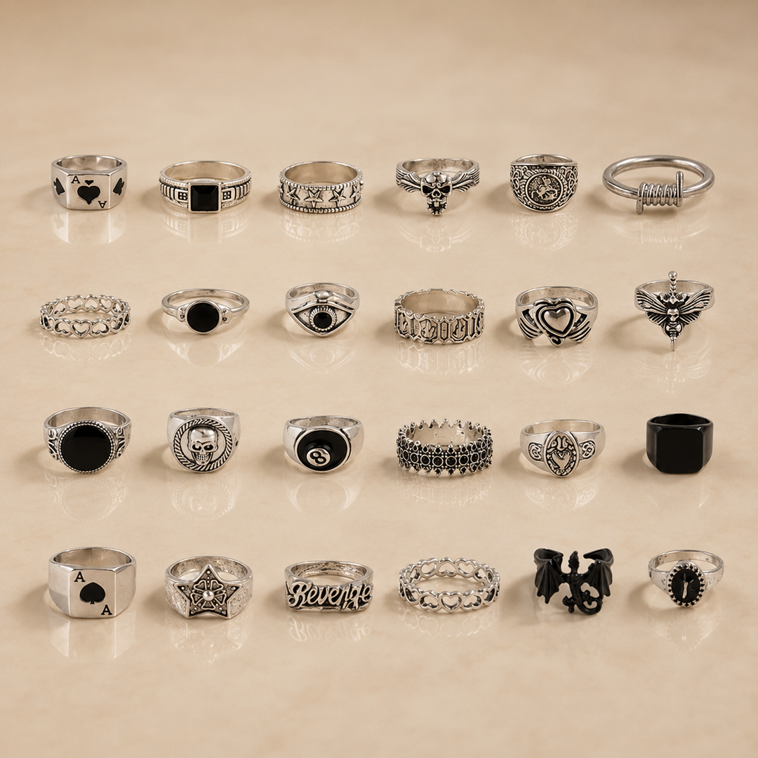 Vintage Gothic Ring Collection
