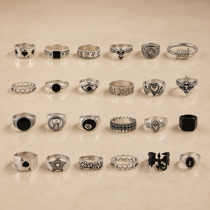 Vintage Gothic Ring Collection