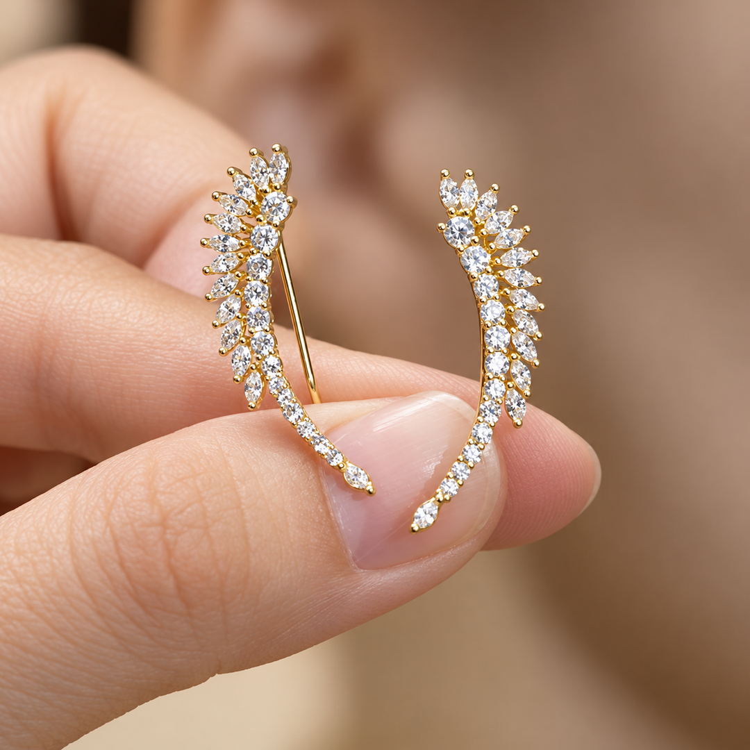 Liora Crystal Ear Climbers