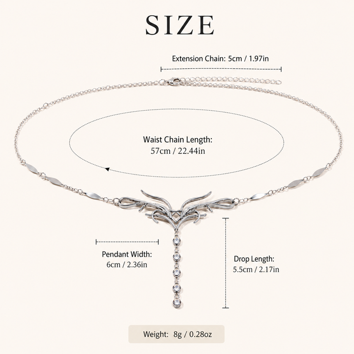 Dragonfly Drop Waist Chain