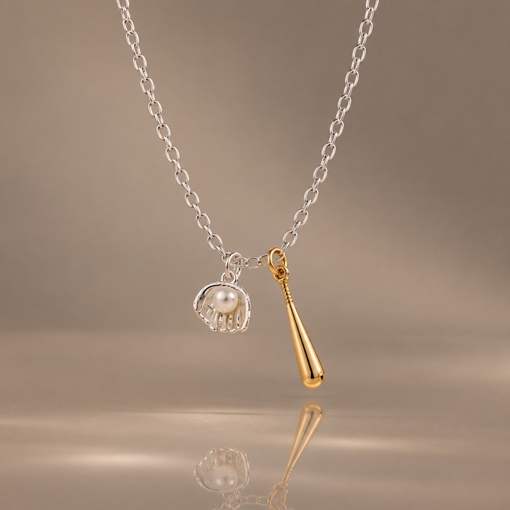 Baseball Fan Pendant Necklace
