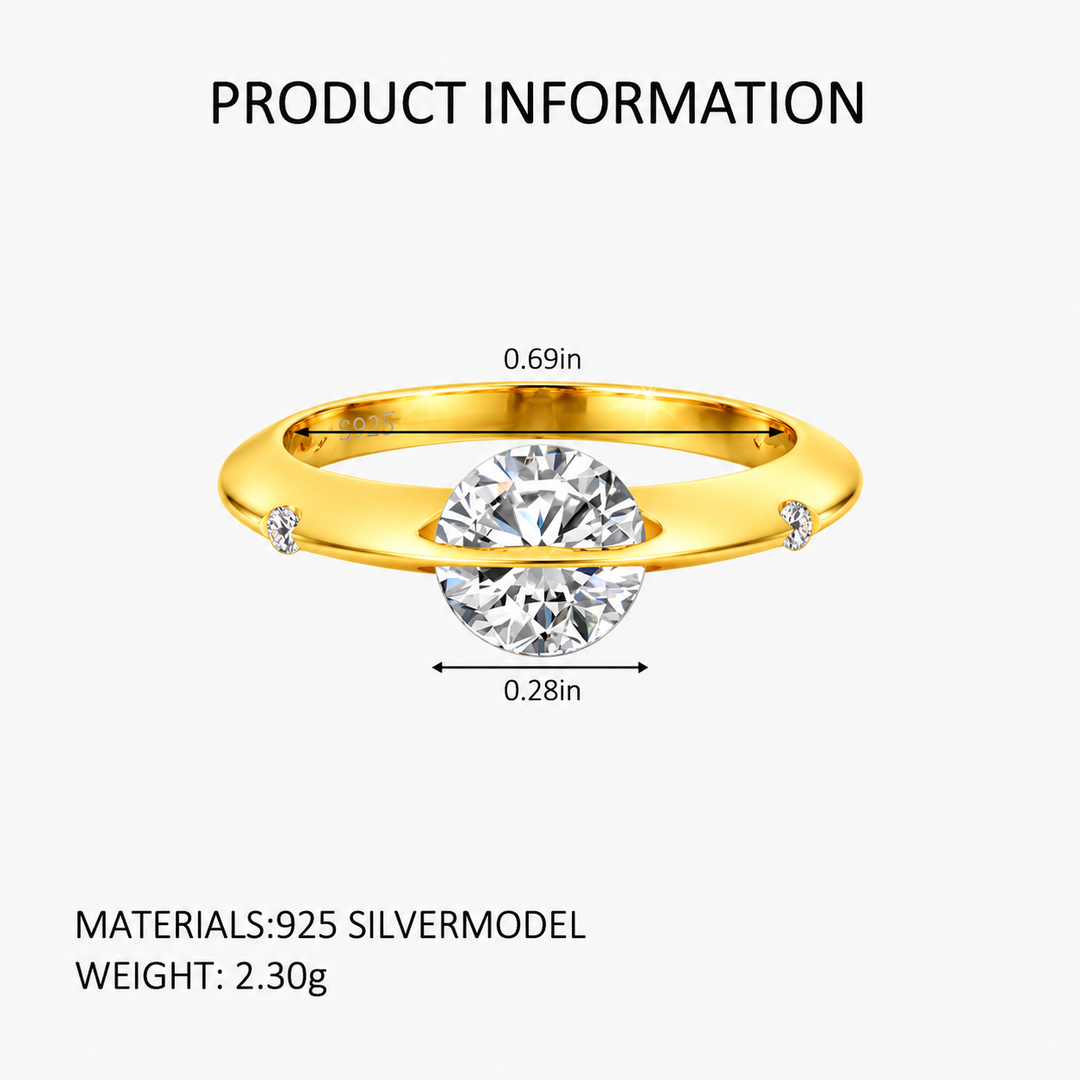 Floating Stone Elegance Ring