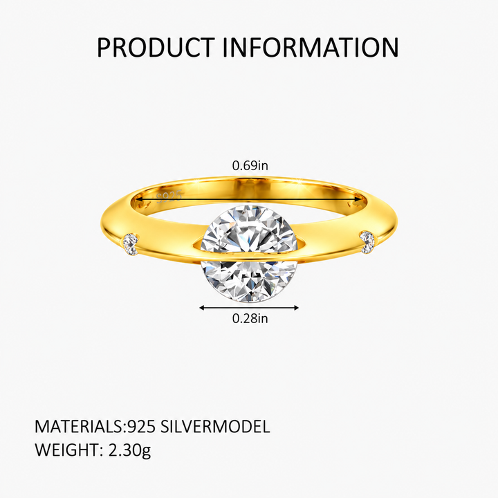 Floating Stone Elegance Ring
