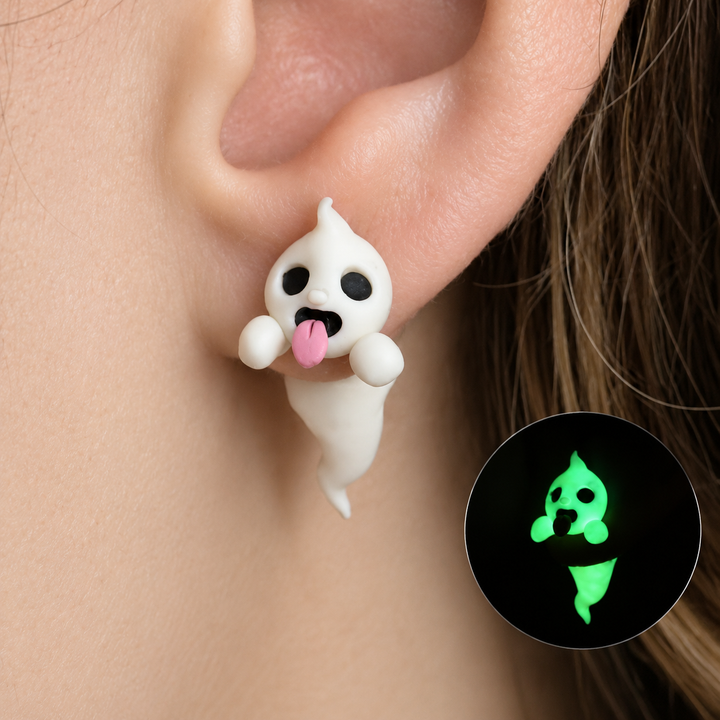 Glow Ghost Stud Earrings
