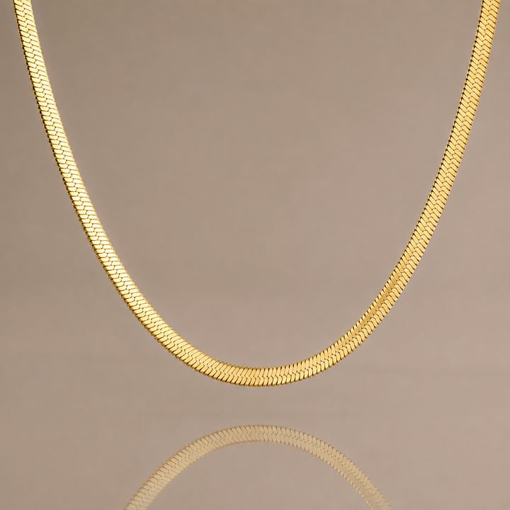 Gold Herringbone Chain