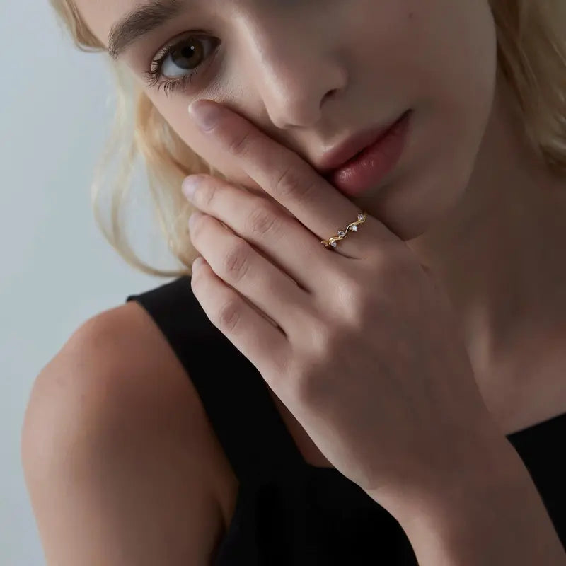 Healing Wave Zircon Ring