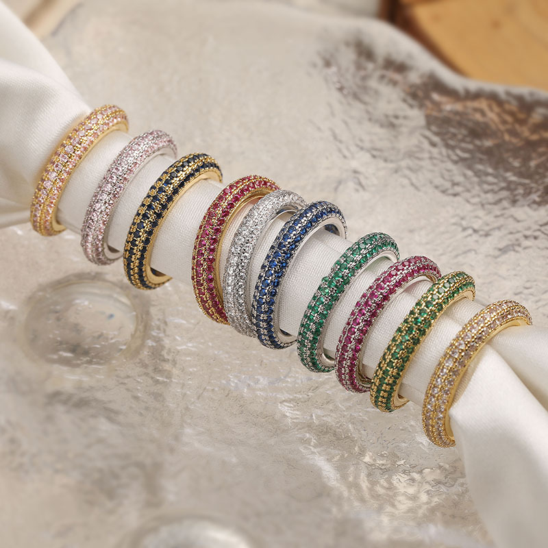 Spectrum Sparkle Band Ring