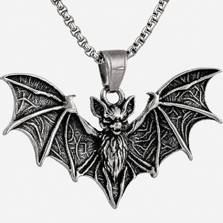 Gothic Bat Pendant Necklace