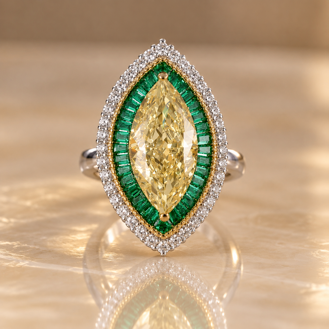 Regal Halo Open Ring