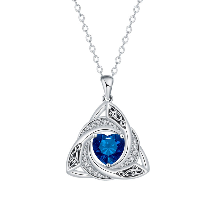 Eternal Trinity Birthstone Necklace