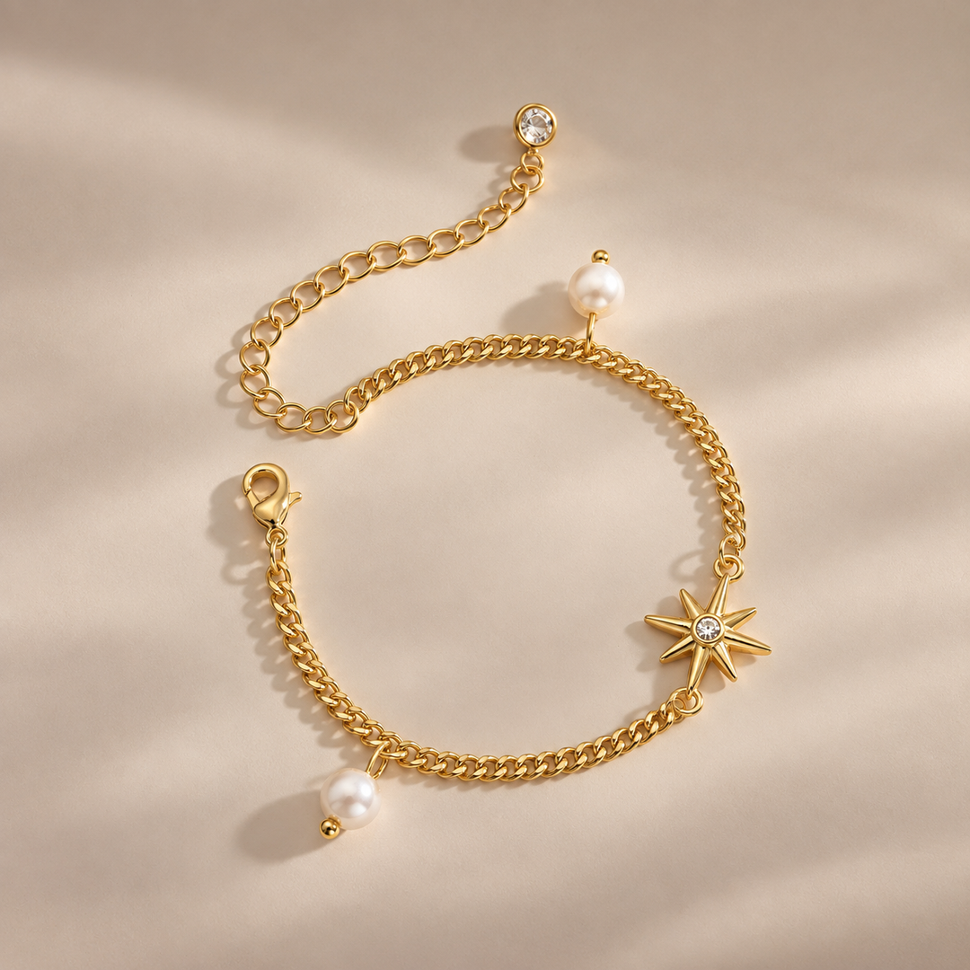 Golden Layered Charm Bracelet