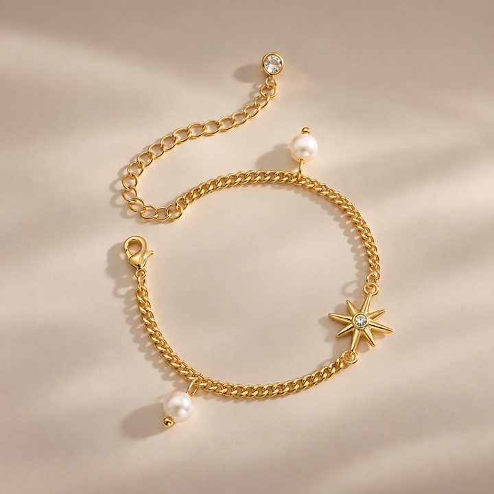 Golden Layered Charm Bracelet