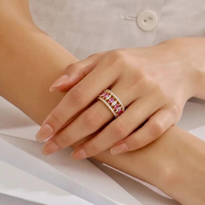 Convertible Birthstone Crown Ring