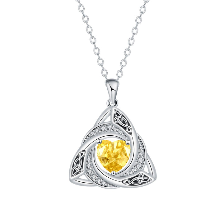 Eternal Trinity Birthstone Necklace