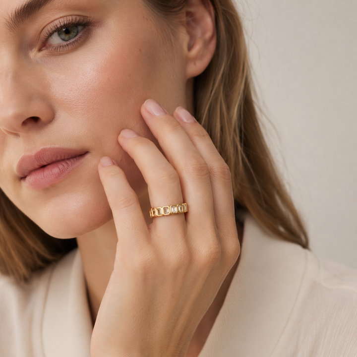 Bezel-Set Eternity Band
