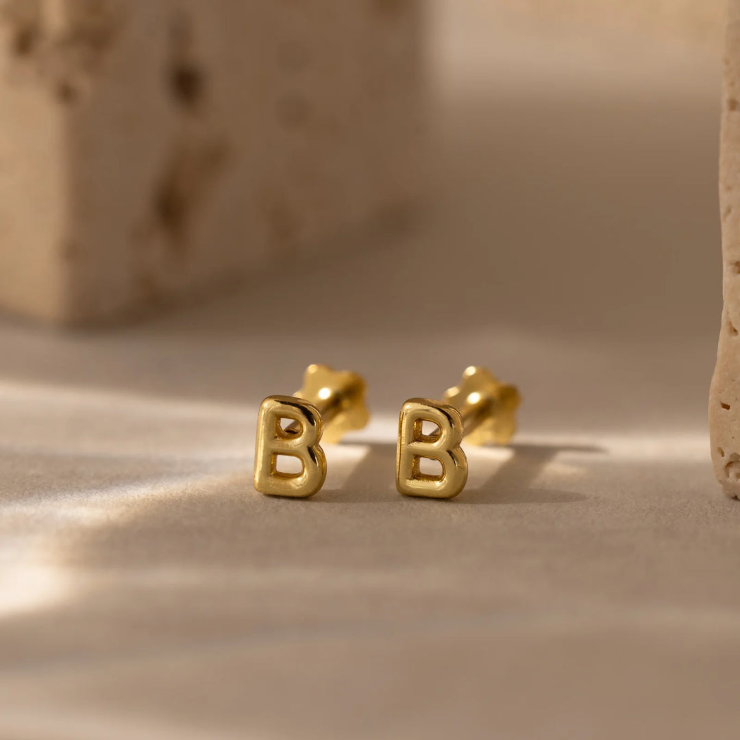 Alphabet Stud Earrings