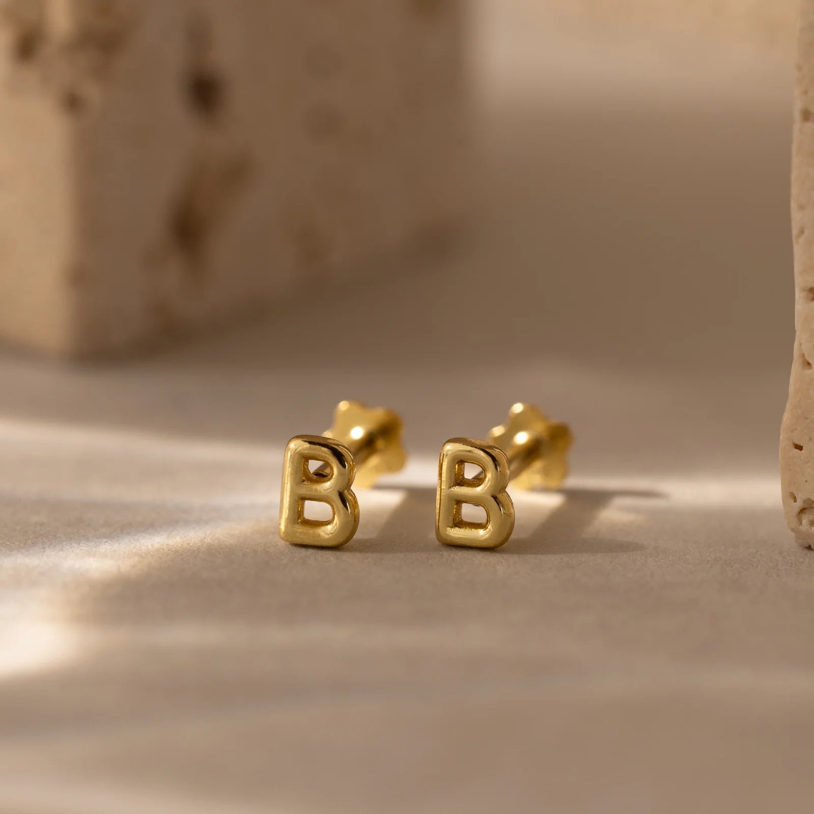 Alphabet Stud Earrings