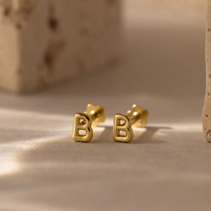 Alphabet Stud Earrings