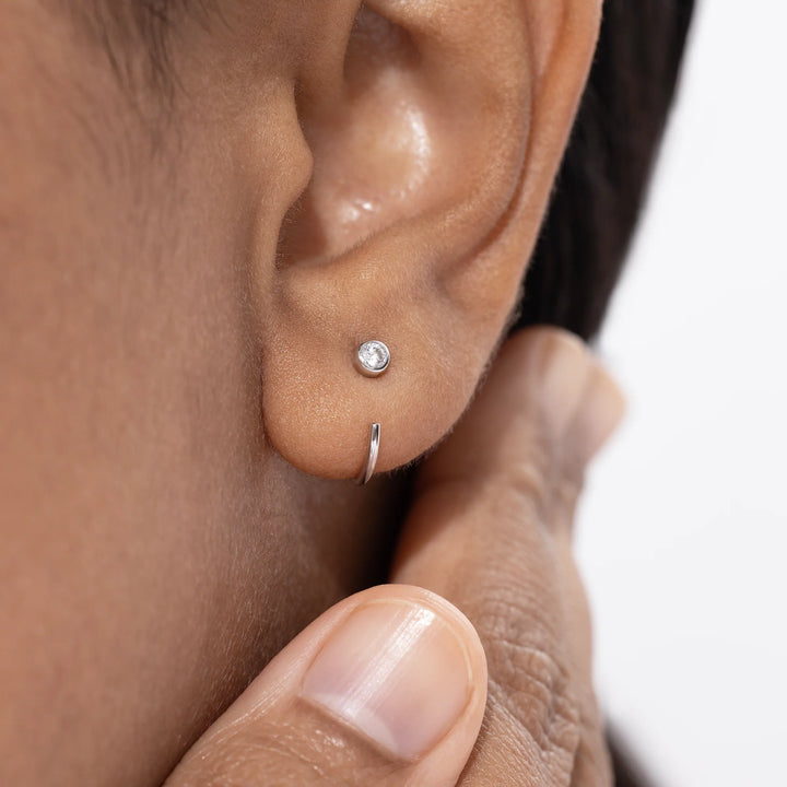 Gold Crystal Ear Cuff Stud