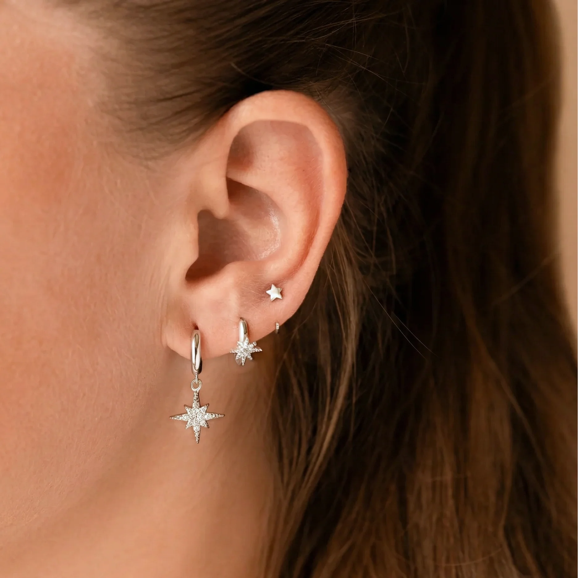 Gold Star Ear Cuff Stud