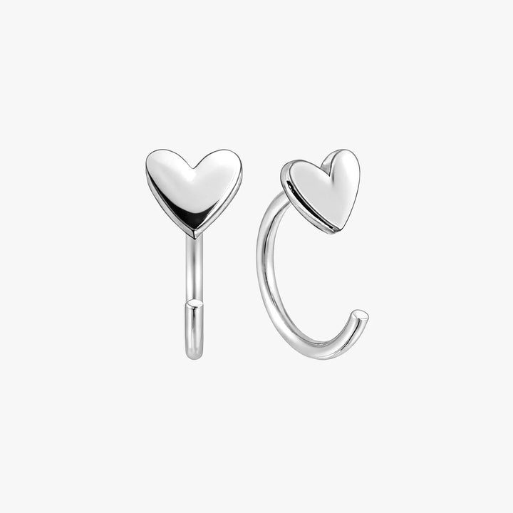 Gold Heart Ear Cuff Stud