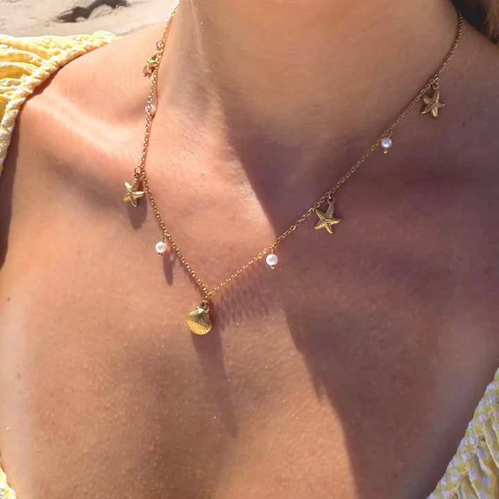 Ocean Charm Layered Necklace