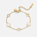 Gold Clover Chain Bracelet