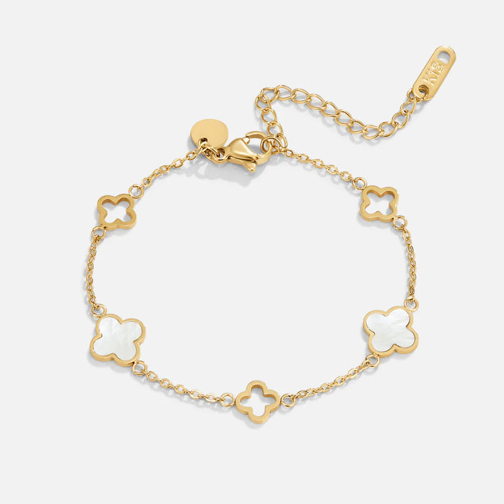 Gold Clover Chain Bracelet