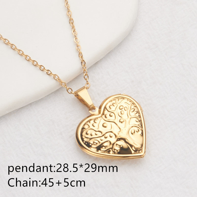 Vintage Heart Locket Necklace